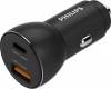 Philips Car Charger DLP2521 / 00 1A Fast Charging with Ports: 1xUSB 1xType-C